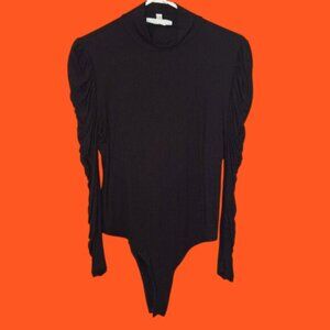 💚 Love Tree Bodysuit Black Mockneck Sz XL